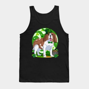 Cavalier King Charles Spaniel St Patricks Day Leprechaun Tank Top